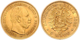 Preussen. Wilhelm I. 1871-1888. 5 Mark 1877 A. Jaeger&nbsp;244. .