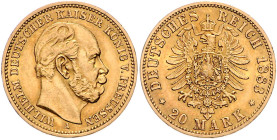 Preussen. Wilhelm I. 1871-1888. 20 Mark 1883 A. Jaeger&nbsp;246. .