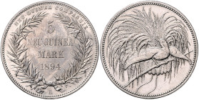 Deutsch-Neuguinea. 5 Neu-Guinea Mark 1894 A. Jaeger&nbsp;N&nbsp;707. .