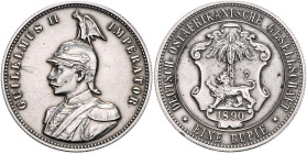 Deutsch-Ostafrika. 1 Rupie 1890. Jaeger&nbsp;N&nbsp;713. .