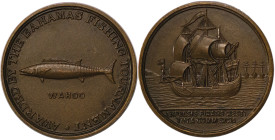 Bahamas. Bahamas Fishing Tournament Æ Winners Medal for "WAHOO". 1971-1984.