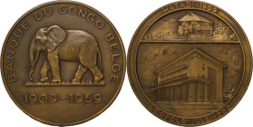Africa. Belgium Congo. Bank of Congo Æ Medallion. 1959.