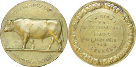 Belgium, Kingdom of. Brass Agricultural Medal. 1948.