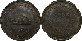 Canada, Quebec. Maison Jacques Cartier CU 1 Centin Token. 1865.