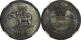 Ceylon, British Colonial. Lapa Fantasy Issue AR 4 Rixdaler. 1812.