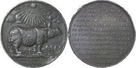 Germany & France. Strasbourg Pewter Medal. 1748.