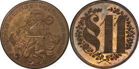 Germany. Copper Satirical medal. c. 1890-1900.