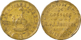 Gibraltar. Soap Merchants Brass token.. 1870-88.