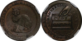 Great Britain, Middlesex CU Farthing token. 1796.