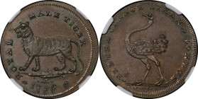 Great Britain, Middlesex CU Halfpenny Token. 1796.