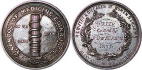 Great Britain. Edinburgh AR School of Medicine Prize medallion. 1878.
