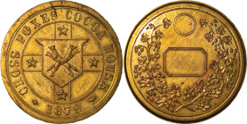 Wales, Bangor. Cross Foxes BR Coffee House token. 1879.