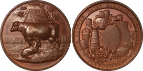 Great Britain. Victoria Æ Medallion, British Dairy Cheesemakers. 1896.