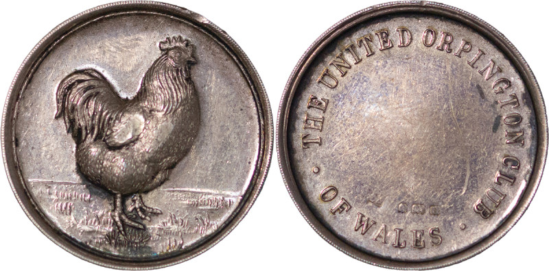 Great Britain, Wales. Orpington Hen Club AR Medal. c. 1910. Orpington Cockerel s...