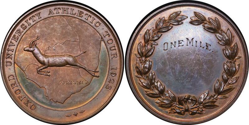 Great Britain & South Africa. George V Æ Medallion, "Oxford University Athletics...