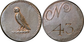 Great Britain, Cumbria. Maryport, Senhouse Crest CU Mining Check. 1780-1809.