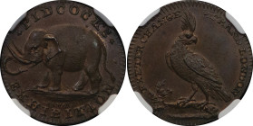 Great Britain, Middlesex. Pidcock CU Farthing Token. 1790-1798.