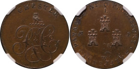 GREAT BRITAIN, Chester. Cheshire CU 1/2d. Token. 1790-1798.