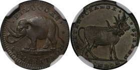 Great Britain, Middlesex CU Farthing token. 1790-99.