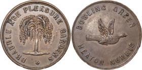 Great Britain. Drabble Pleasure Gardens CU Bowling Green Pass. Circa 1880-1900.