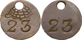 Great Britain. Brass Works Tally. c. 1920-1930.