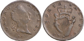 Great Britain, North Wales. George III CU Halfpenny Token. 1756.