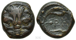 BRUTTIUM. Rhegion. Ae (Circa 425/0-415/0 BC)