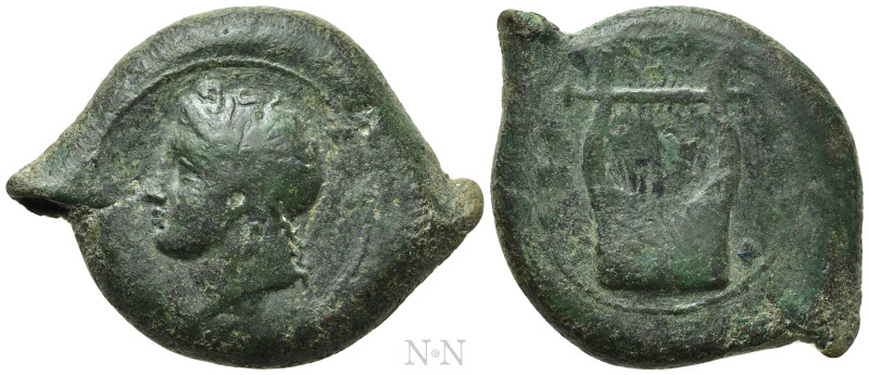 SICILY. Adranon. Ae (Circa 339-317 BC).

Obv: Laureate head of Apollo left.
R...