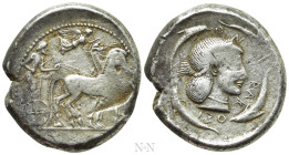 SICILY. Syracuse. Deinomenid Tyranny (485-466 BC). Tetradrachm