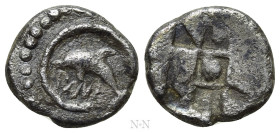 SICILY. Zankle-Messana. Litra (Circa 500-493 BC)