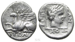 THRACE. Abdera. Drachm (Circa 336-311 BC). Polyphantos, magistrate