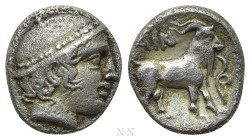 THRACE. Ainos. Diobol (Circa 408-406 BC)