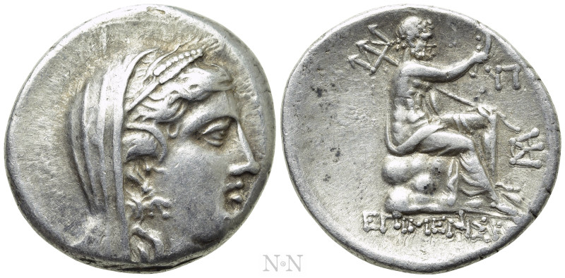 THRACE. Byzantion. Tetradrachm (Circa 240-220 BC). Meniskos, magistrate. 

Obv...
