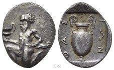 THRACE. Thasos. Trihemiobol (Circa 412-404 BC)
