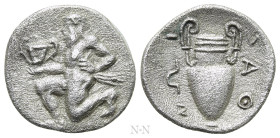 THRACE. Thasos. Trihemiobol (Circa 412-404 BC)