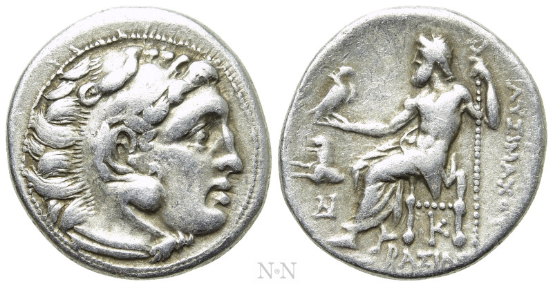 KINGS OF THRACE (Macedonian). Lysimachos (305-281 BC). Drachm. Kolophon. 

Obv...