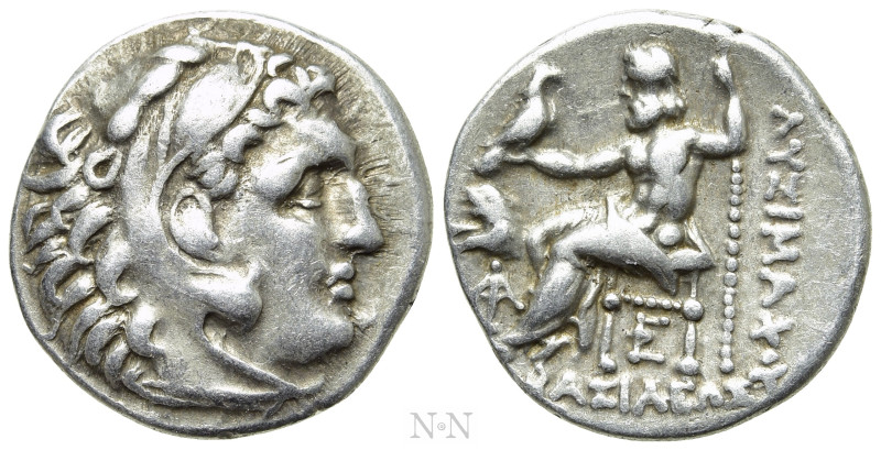 KINGS OF THRACE (Macedonian). Lysimachos (305-281 BC). Drachm. Lysimacheia. 

...