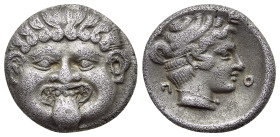MACEDON. Neapolis. Hemidrachm (Circa 375-350 BC)