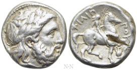 KINGS OF MACEDON. Philip II (359-336 BC). Tetradrachm. Amphipolis