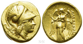 KINGS OF MACEDON. Alexander III 'the Great' (336-323 BC). GOLD Stater. Uncertain Macedonian mint