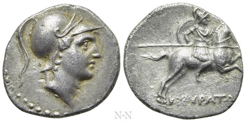 PHRYGIA. Kibyra. Drachm (Circa 166-84 BC). 

Obv: Helmeted male head right.
R...