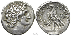 PTOLEMAIC KINGS OF EGYPT. Ptolemy XII Neos Dionysos (80-51 BC). Tetradrachm. Alexandria. Dated RY 19 (63/2 BC)