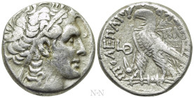 PTOLEMAIC KINGS OF EGYPT. Kleopatra VII Thea Neotera (51-30 BC). Tetradrachm. Alexandreia. Dated RY 9 (44/3 BC)