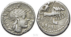 Q. FABIUS LABEO (124 BC). Denarius. Rome
