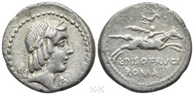 L. CALPURNIUS PISO FRUGI. Denarius (90 BC). Rome