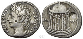 AUGUSTUS (27 BC-14 AD). Denarius. Uncertain mint in Spain
