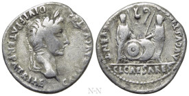 AUGUSTUS (27 BC-14 AD). Denarius. Lugdunum