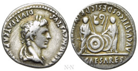 AUGUSTUS (27 BC-14 AD). Denarius. Lugdunum