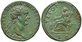 TRAJAN (98-117). Sestertius. Rome
