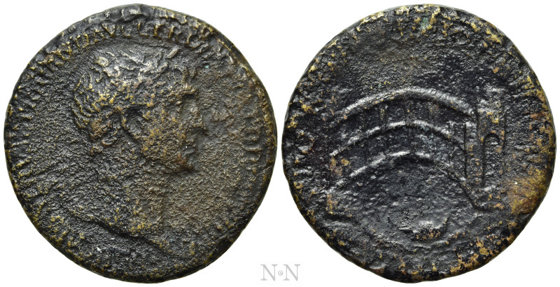 TRAJAN (98-117). Sestertius. Rome. 

Obv: IMP CAES NERVAE TRAIANO AVG GER DAC ...